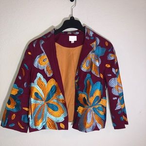 Unique Embroidered Blazer Anthropologie